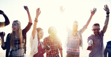 Arkadaşlar Beach parti konsept