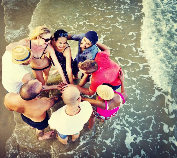 Summer Beach e conceito de amizade — Fotografia de Stock