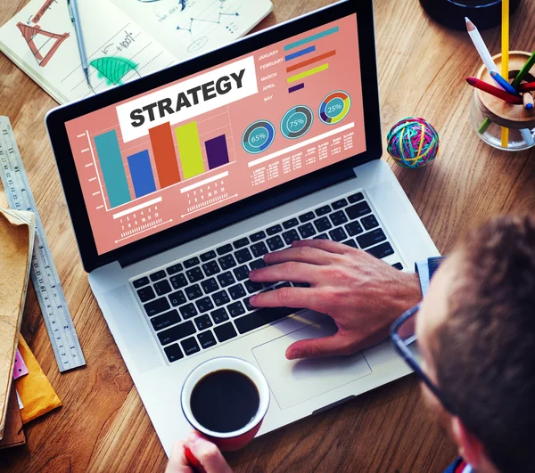 Piano strategico Dati di marketing — Foto Stock