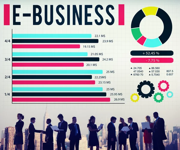 E-Business-Online-Marketing-Konzept — Stockfoto