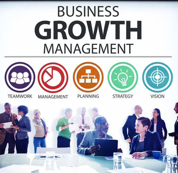 Управление ростом бизнеса — стоковое фото