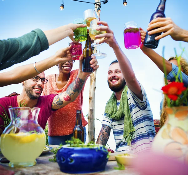 Conceito de festa de verão na praia — Fotografia de Stock