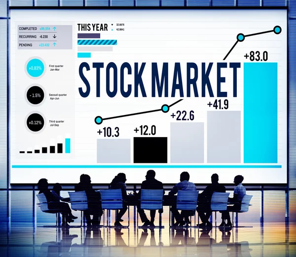 Üzletemberek a találkozón — Stock Fotó