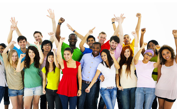 young Diversity People together