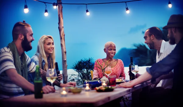 Stranden sommarfest på taket Concept — Stockfoto