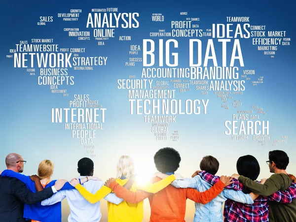 Diversità persone e big data — Foto Stock