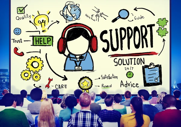 Concetto di soluzione di supporto — Foto Stock