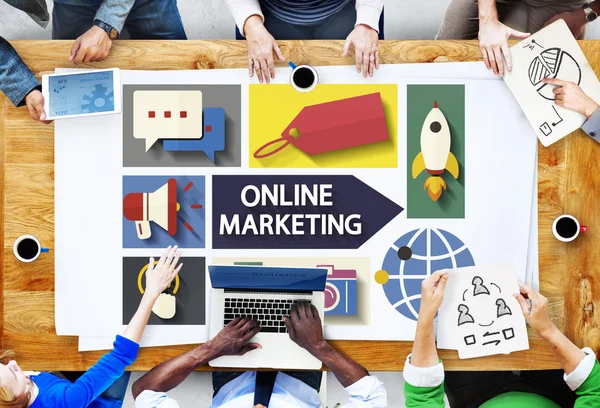 Online-Marketing-Konzept — Stockfoto