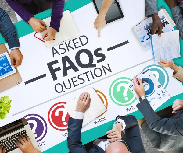 Foire aux questions Concept — Photo