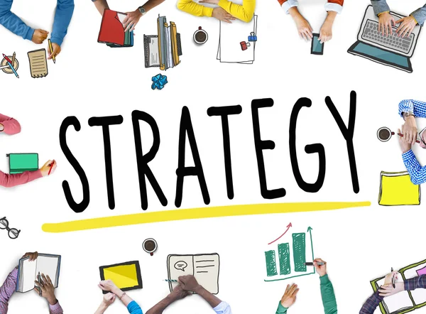 Concetto di soluzione di pianificazione strategica — Foto Stock
