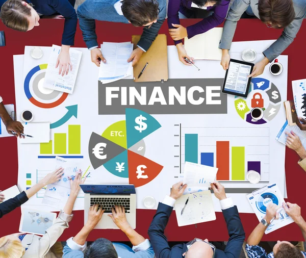 Financial Growth Strategy Plan Concept — Stock Photo, Image