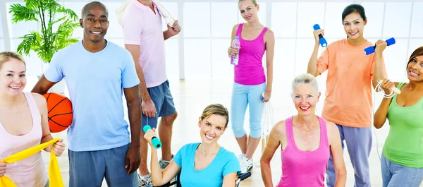 Grupo de Pessoas Saudáveis, Conceito de Fitness — Fotografia de Stock