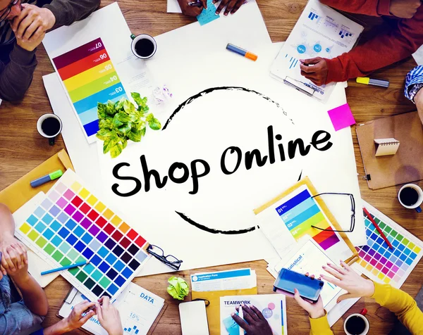 Winkel Online digitale Internet levering — Stockfoto