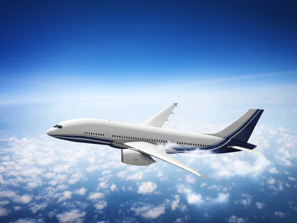 Airplane Skyline Horizon Concept — Stock Photo, Image