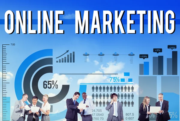 Online-Marketing kommerzielles Branding-Konzept — Stockfoto