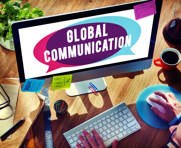 Globale mededeling Connection — Stockfoto
