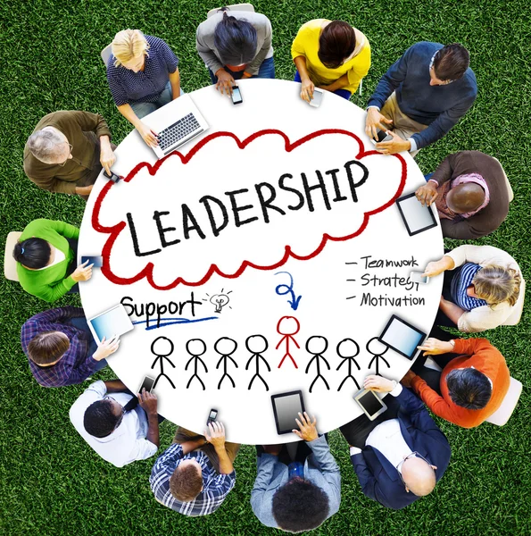 Концепция лидерства и партнерства — стоковое фото