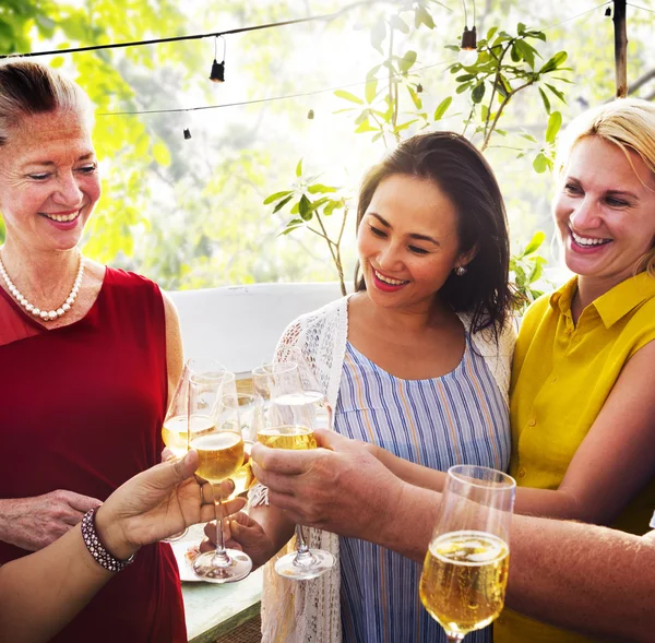 Amigos em Party Hanging out Concept — Fotografia de Stock