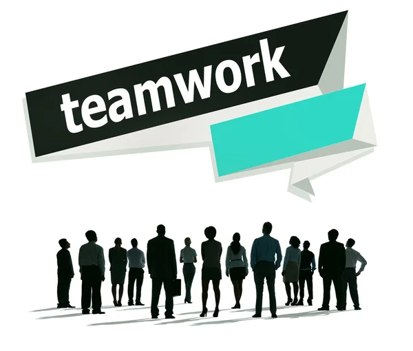 Grupa osób i koncepcja pracy zespołowej — Zdjęcie stockowe