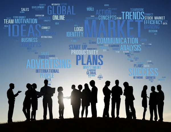 People and Global Marketing Concept — Stock Photo, Image