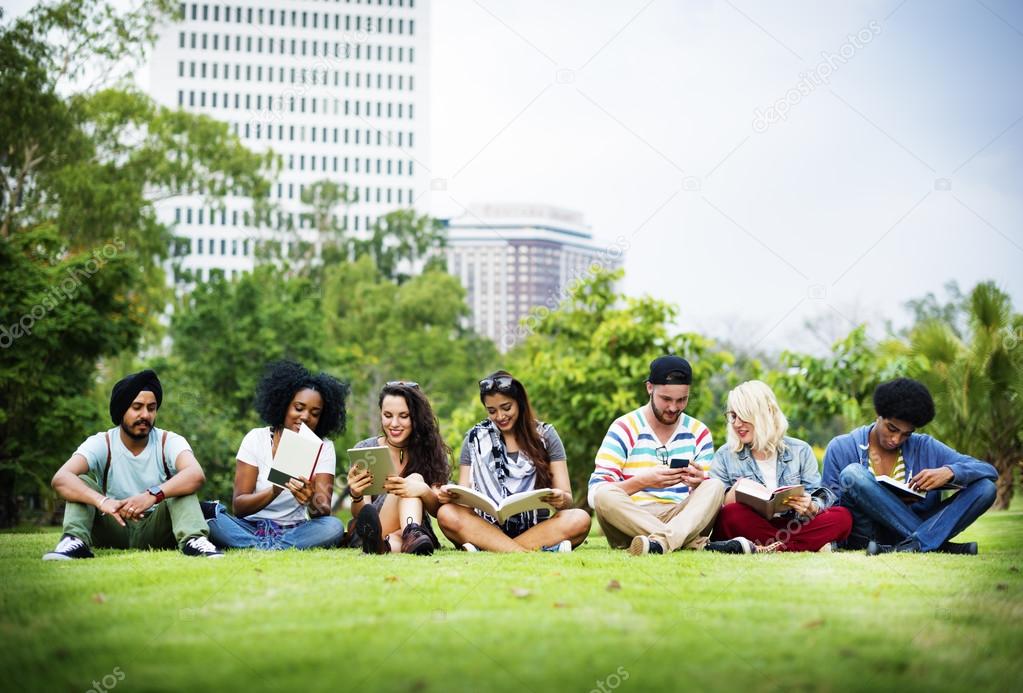 Friends outdoors, Togetherness and Unity Concept