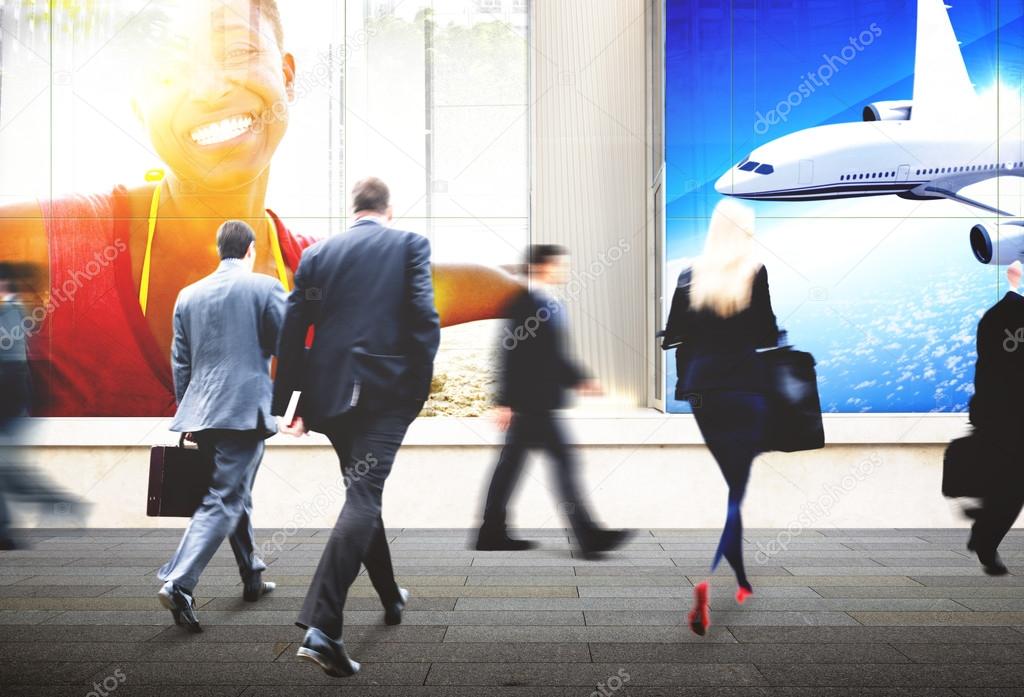 Business People Walking Concept