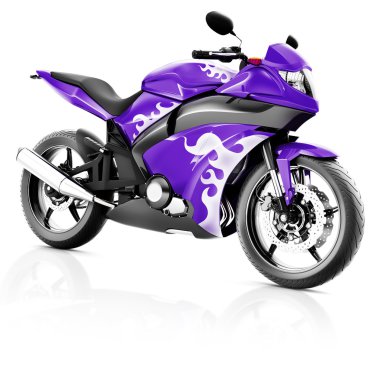 Motosiklet veya motosiklet, mor kavramı