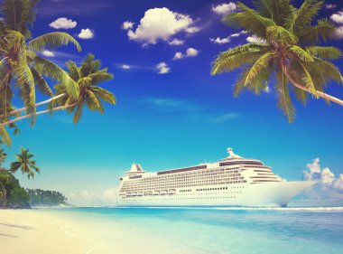 Yaz plaj kavramı, yolcu gemisi