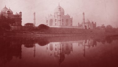 Taj Mahal'ı altın resmi