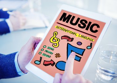 Müzik, eğlence medya kavramı