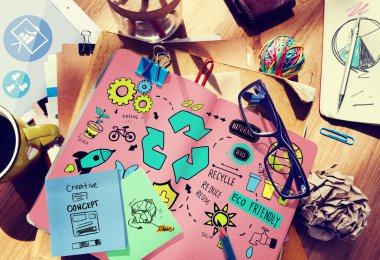 Doğal git yeşil kavram kaydetme