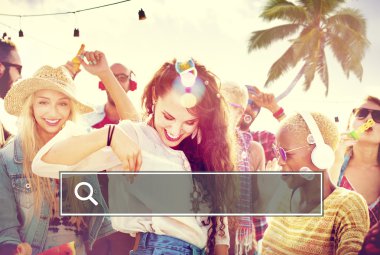 Arkadaşlar Beach parti konsept