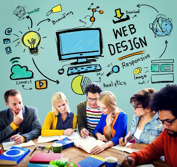 Web Design and Web Development — Stock Photo, Image