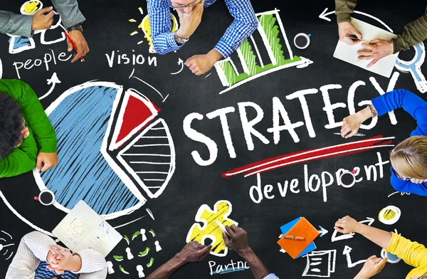 Desarrollo de Estrategia Concepto de Negocio — Foto de Stock