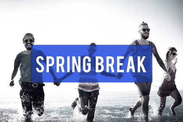 Spring Break Beach Party koncepce — Stock fotografie
