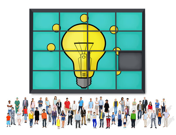 группа людей с разнообразием