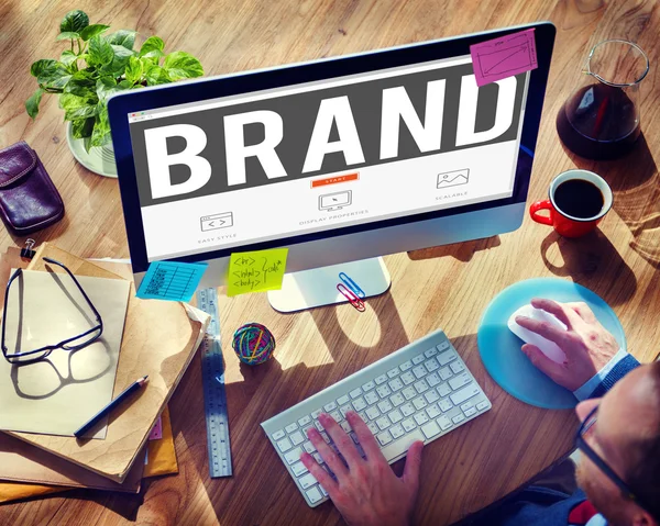 Marca Marcas Concepto de Marketing —  Fotos de Stock