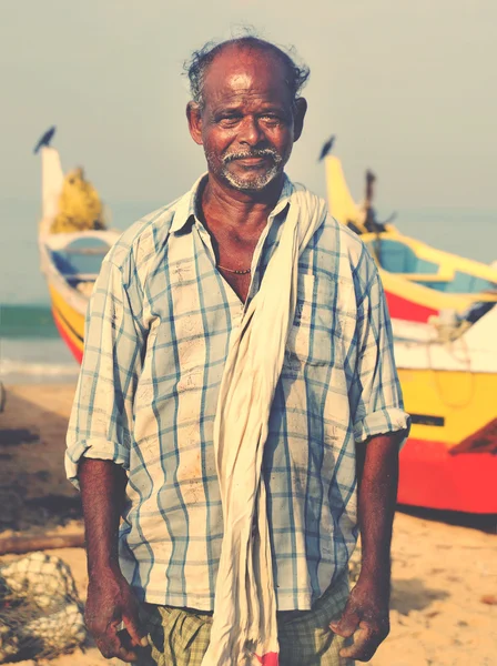 Hint balıkçı poz — Stok fotoğraf