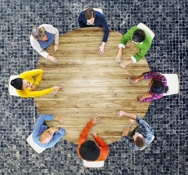 Pessoas Reunião de Planejamento Corporativo Brainstorming Concept — Fotografia de Stock