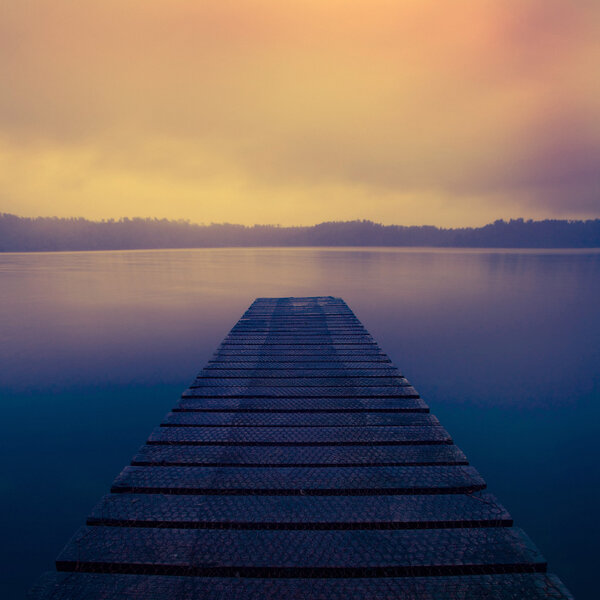 Tranquil peaceful lake