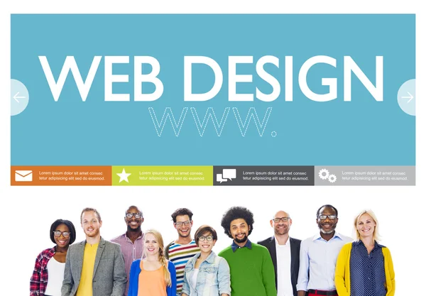 Concetto di Web Design Www — Foto Stock