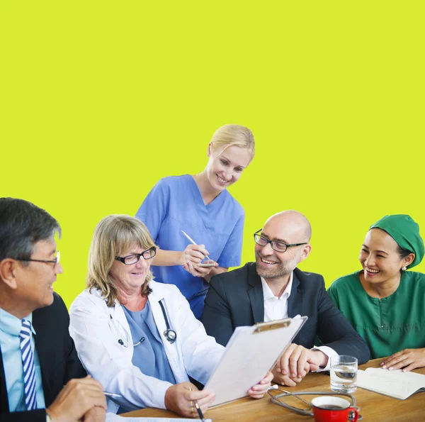 Läkare diskussion möte — Stockfoto