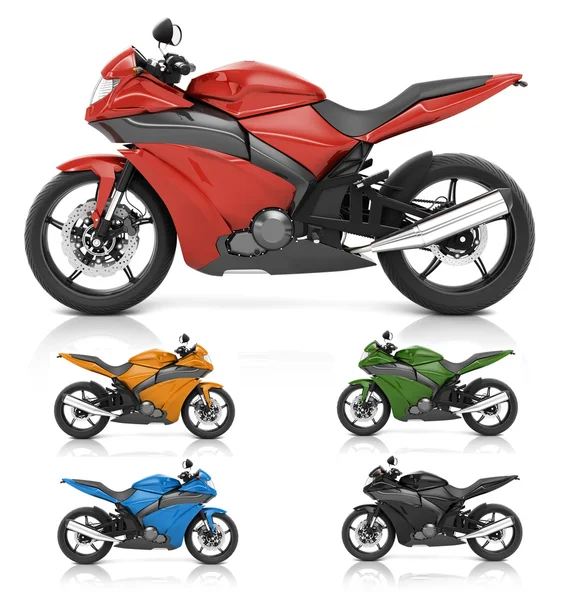 Дизайн спортивних мотоциклів — стокове фото