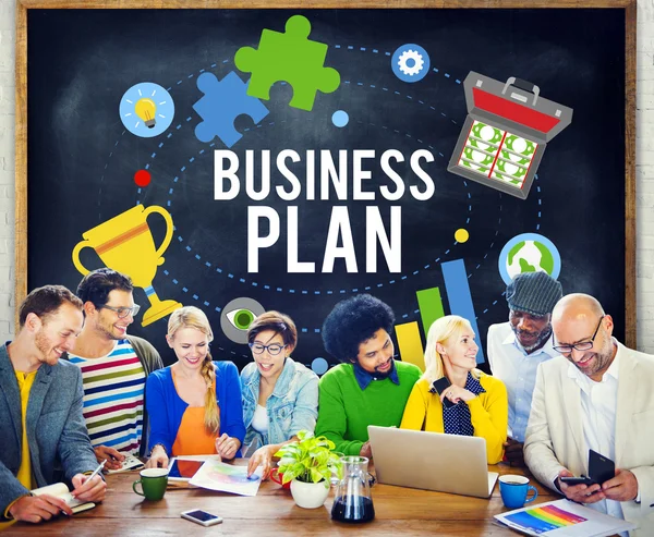 Business Plan Planning Mission — Stock Photo, Image