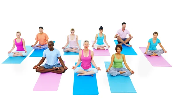 Concetto di yoga persone — Foto Stock