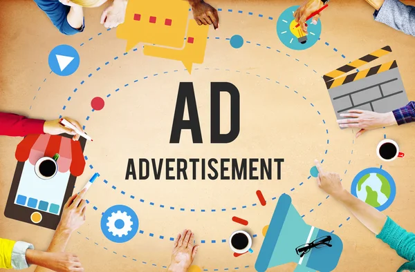 Advertentie advertentie Marketing — Stockfoto