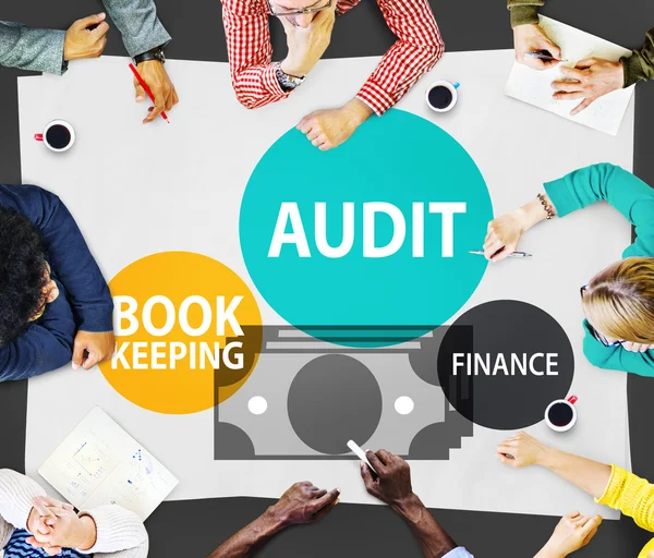 Audit Book keeping Finance Concept — Stock fotografie