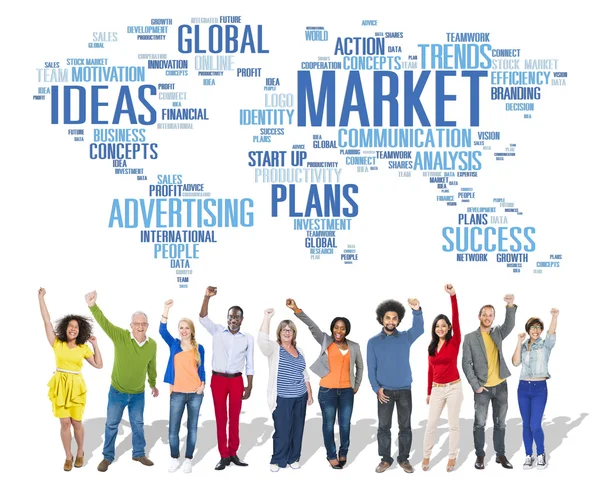 Diversity People and Global Business Concept — Stock Photo, Image