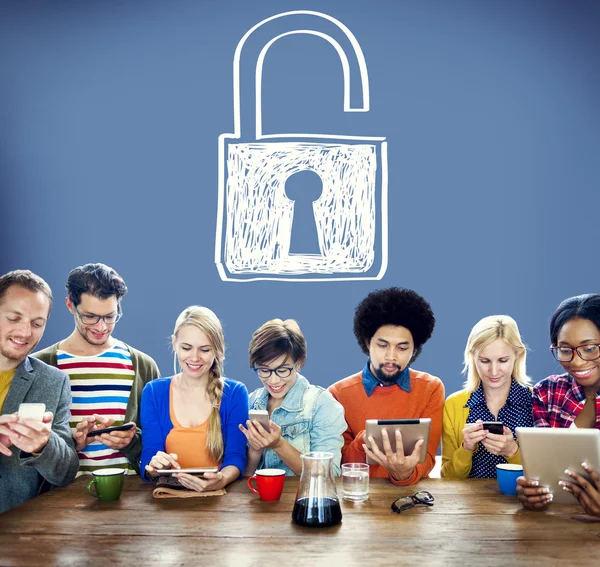 Privacy bescherming veiligheidsconcept — Stockfoto