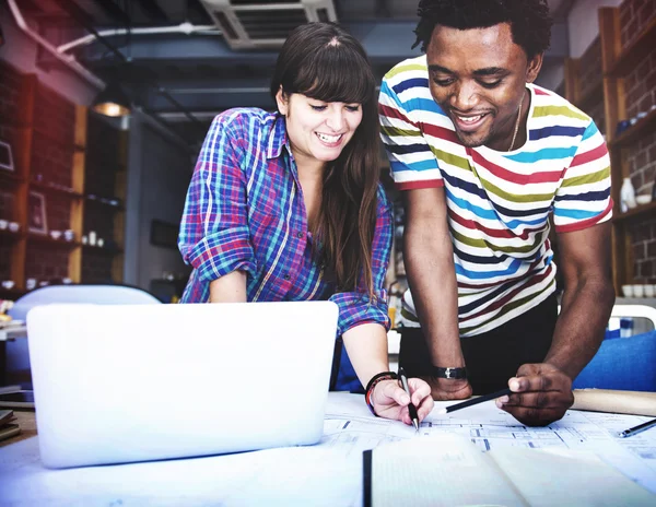 Diverse people working together — Stock Photo, Image